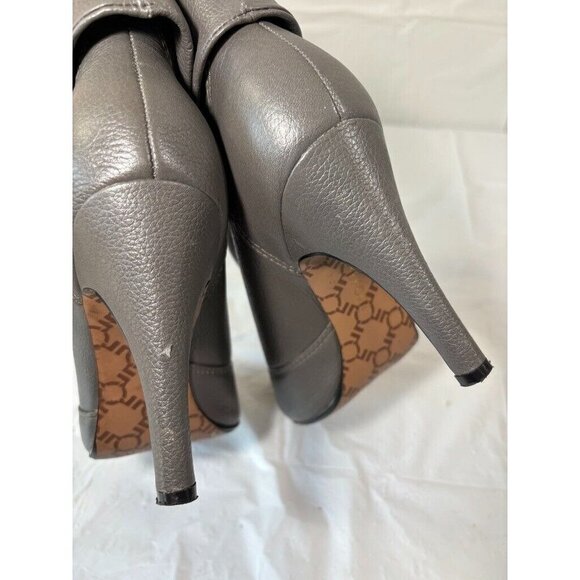 Report Boston Grey Leather Boots Size 8.5 US - Picture 11 of 13